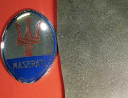 Tessuto Maserati - tessuto floccato cruscotti marrone e nero